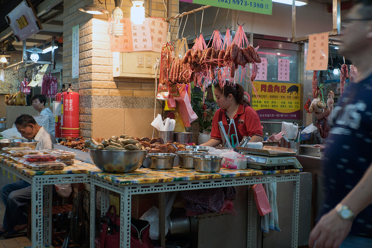 迪化街にある市場