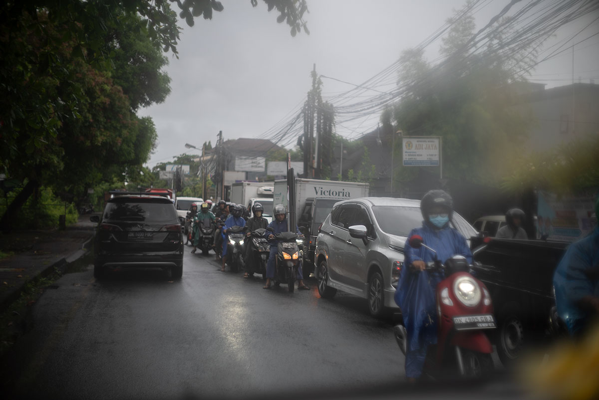 バリの雨天の写真