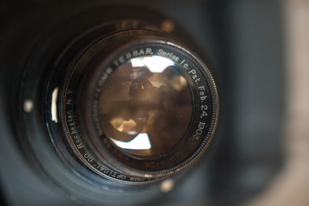 旧朝倉家住宅 w/ 2½ &times; 3¼ BAUSCH-LOMB TESSAR Series 1c. Pat. Feb. 24. Feb. 1903. - 2014-11-24