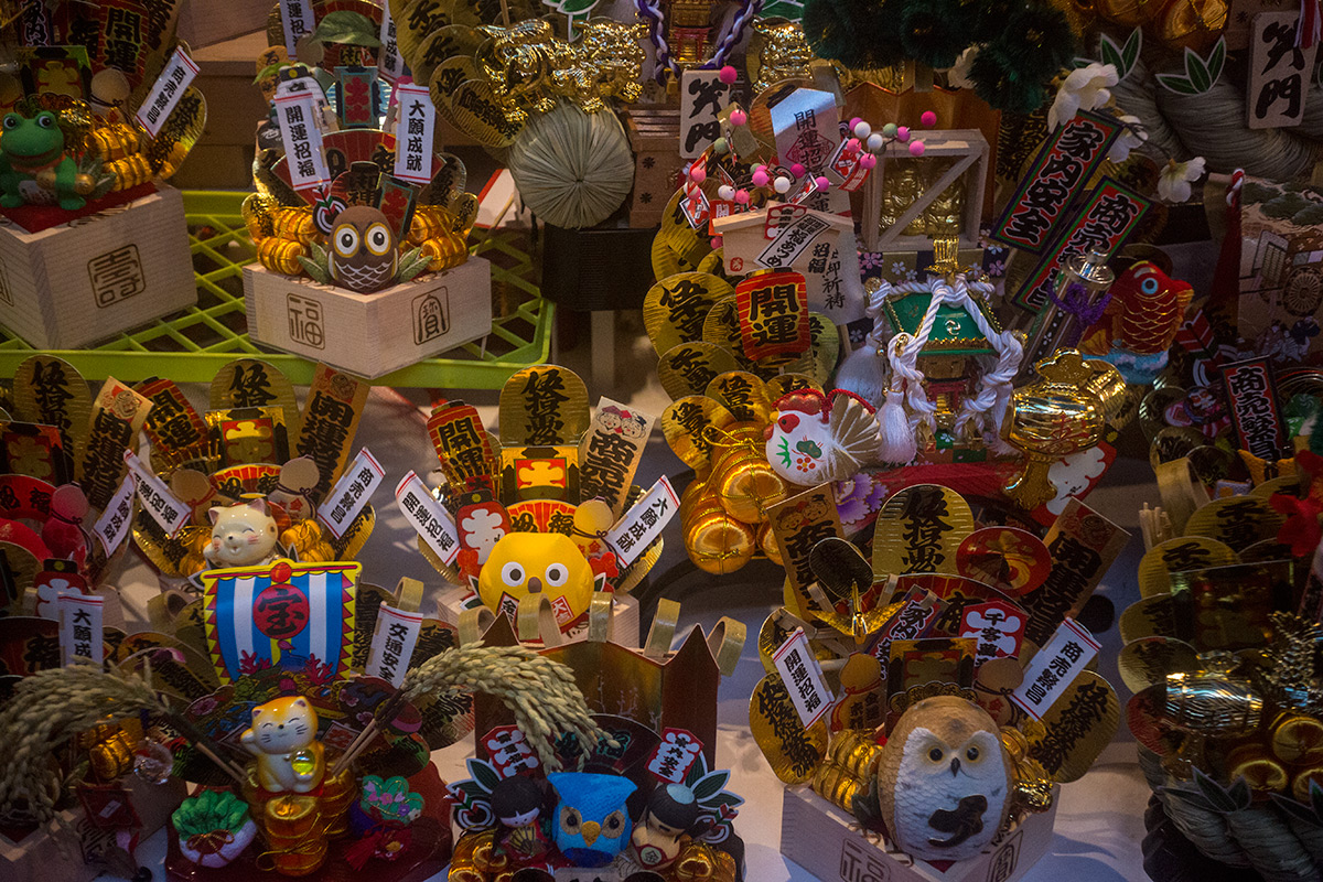 新宿 花園神社の酉の市 w/ Meyer Gorlitz Weitwinkel Doppel Anastigmat 1:4.5 f=4cm - 2016年11月23日撮影