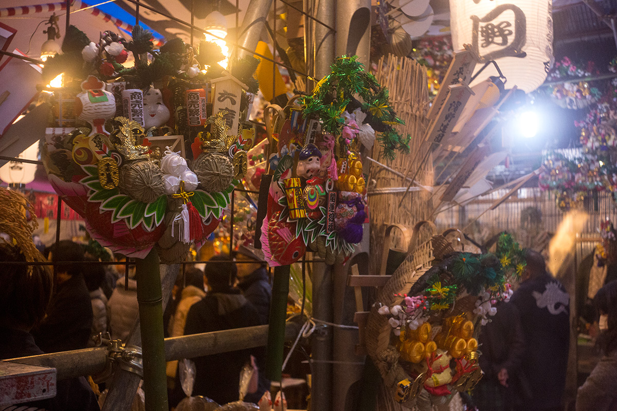 新宿 花園神社の酉の市 w/ Meyer Gorlitz Weitwinkel Doppel Anastigmat 1:4.5 f=4cm - 2016年11月23日撮影