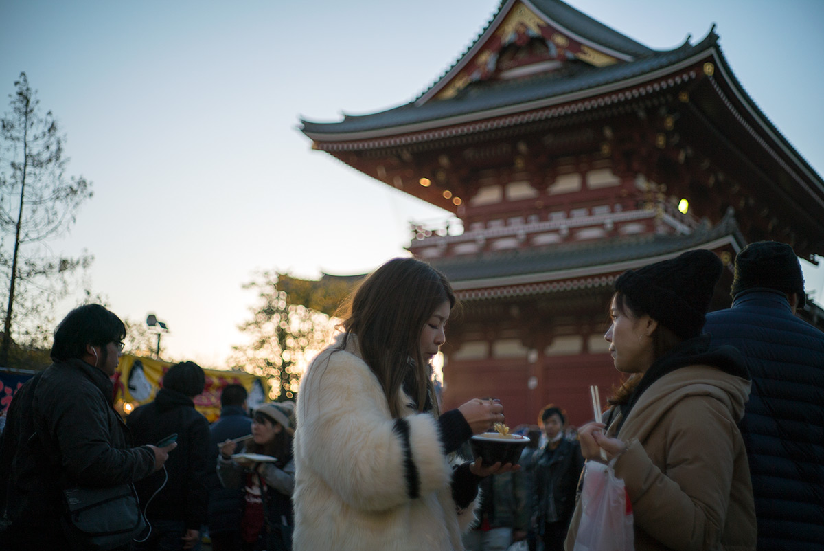 浅草界隈 w/ KONICA HEXANON 1:1.6 f=45mm - 2018年1月2日撮影