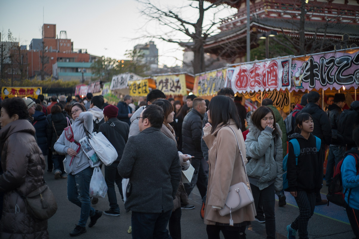浅草界隈 w/ KONICA HEXANON 1:1.6 f=45mm - 2018年1月2日撮影