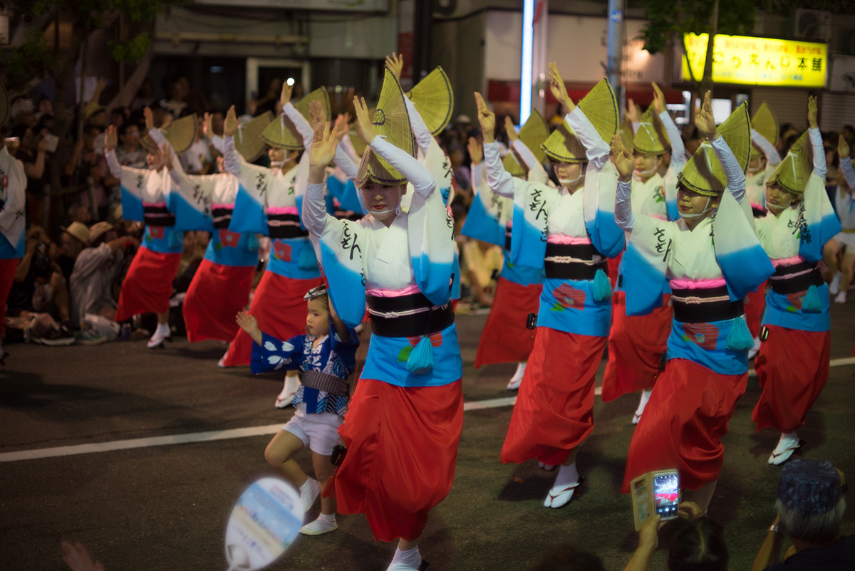 第62回東京高円寺阿波おどり w/ CANON CANON LENS FL 55MM 1:1.2 - 2018年8月25日撮影