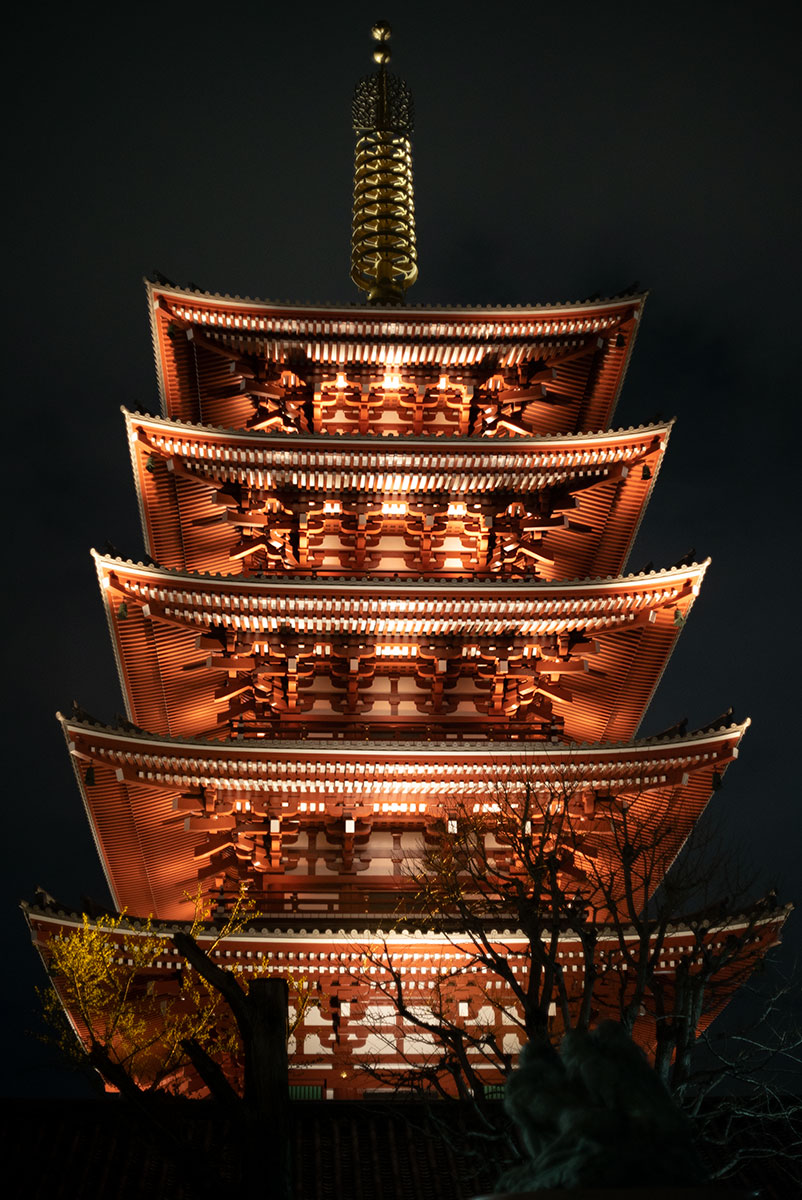 AUTO MIRANDA EC 1:1.8 f=50mm で浅草寺の桜を撮影