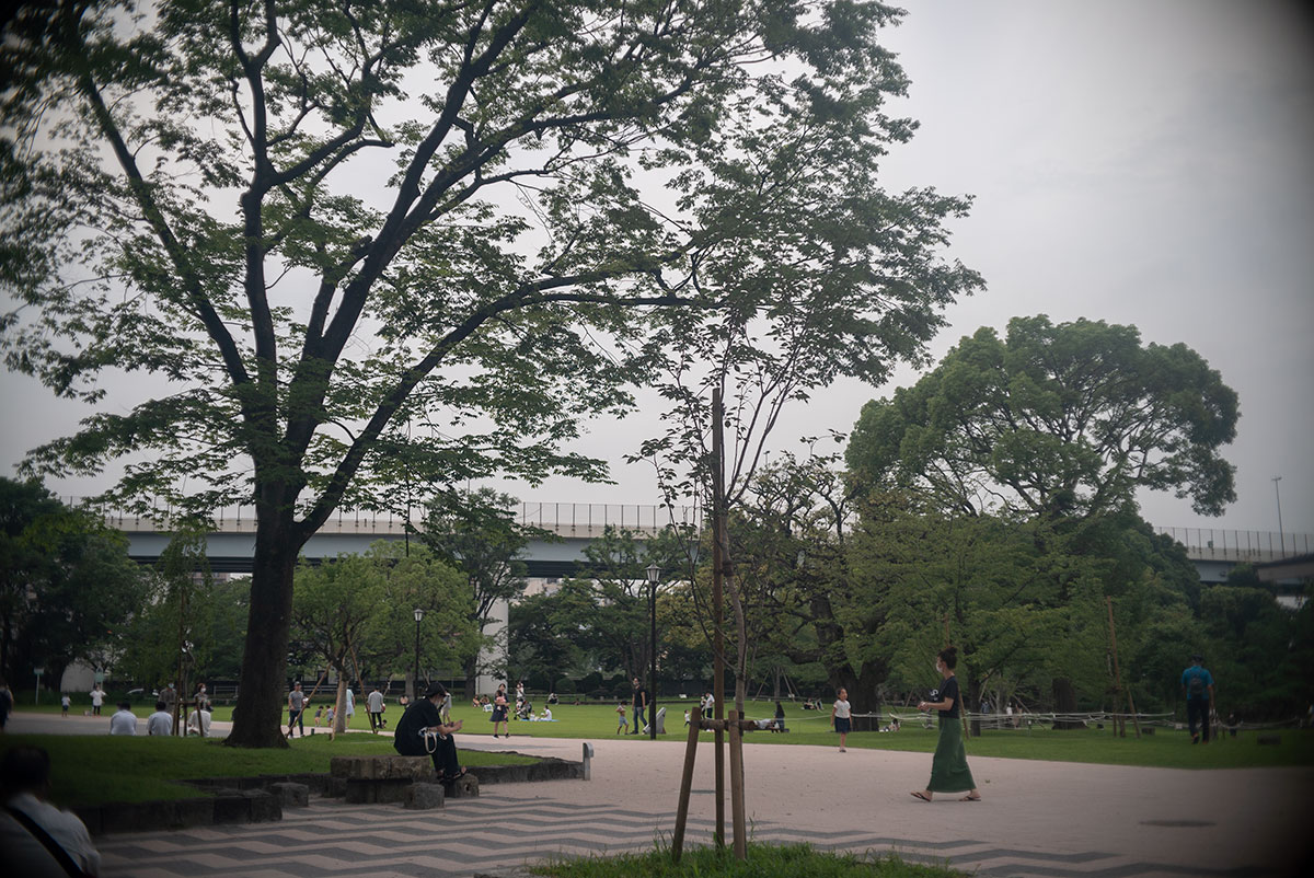 F.Zuiko Auto-S E 1:1.2.8 f=38mm で隅田公園を撮影