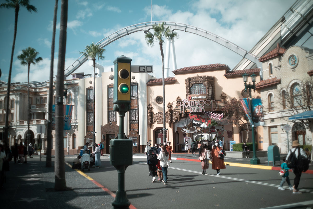 Olympus H.Zuiko F.C. 1:2 f=3.5cm でUniversal Studio Japanを撮影。