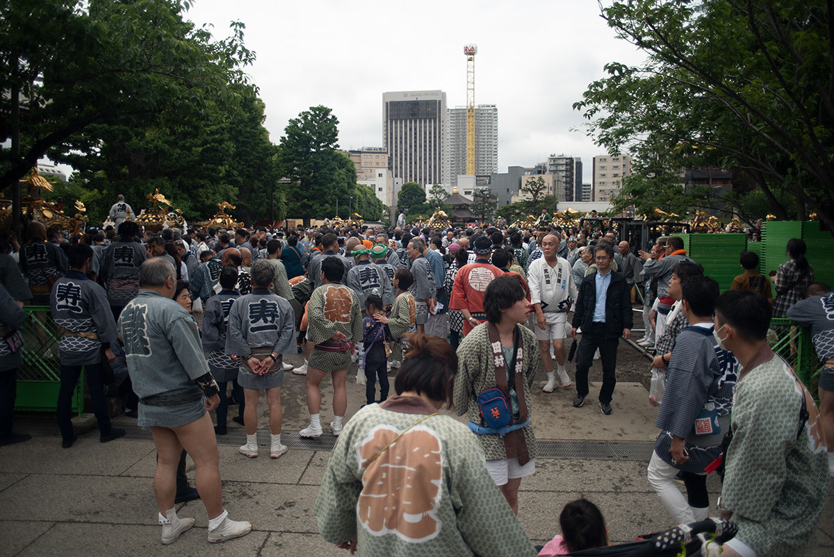 MAMIYA-SEKOR 1:2.8 f=24mm で三社祭を撮影。